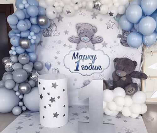 Фотозона с гирляндой