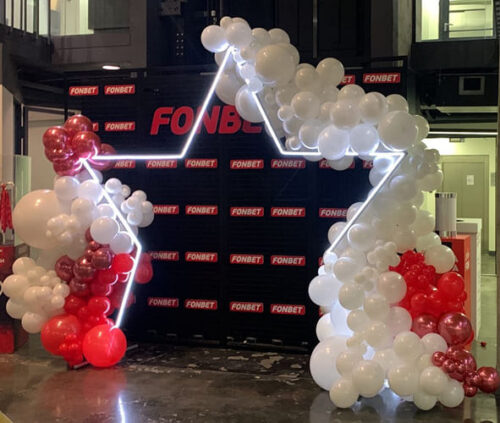 Фотозона-звезда с неоном