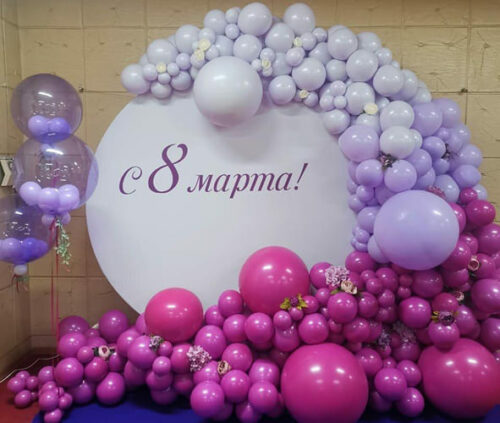 Круглая фотозона премиум