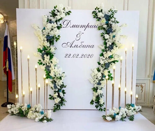 Свадебная арка с цветами